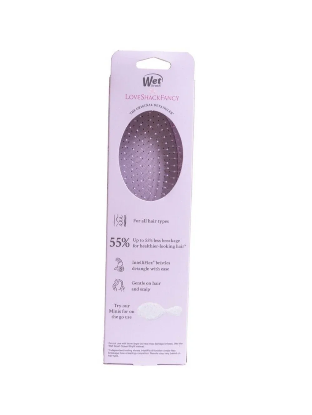 NWT LoveShackFancy x Wet Brush Limited Edition Original Detangler - Hibiscus HTF